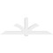 Ekena Millwork Redmond Architectural Grade PVC Gable Bracket, 96"W x 32"H x 6"D x 6"F, 8/12 Pitch GBP096X32X0606RED00 - alternate 4